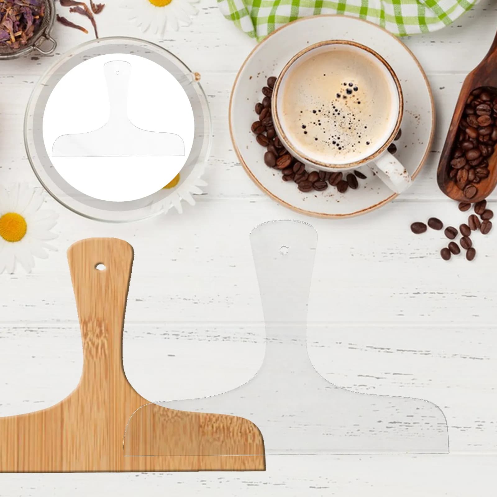 Large Size Transparent Acrylic Cutting Board Handle Template Reusable Kitchen Woodworking Template for Charcuterie Board Routing