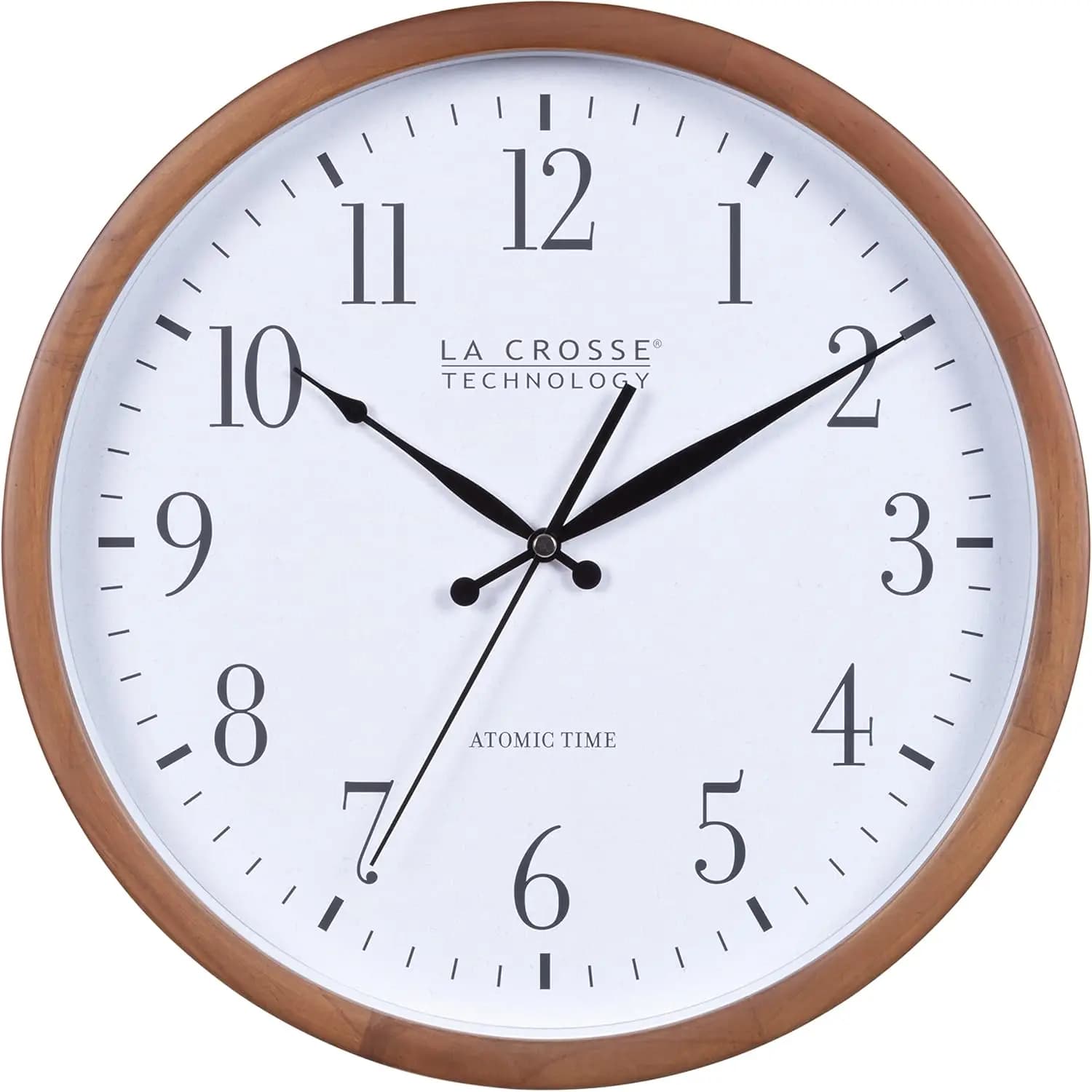Orologio da parete analogico Atomic, legno, 12,80 pollici (404-50447)