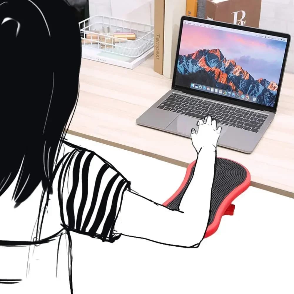 Nuovo Supporto per Polso e Braccio per Mouse e Computer, Senza Foratura, per Scrivania