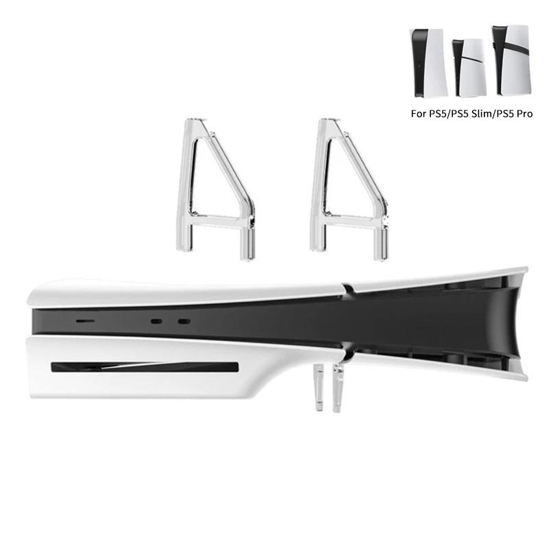2PCS Per PS5 Slim/PS5 Pro Console Supporto Orizzontale Triangolo Trasparente Staffa Stabile Per Playstation 5 Slim/Pro Accessori
