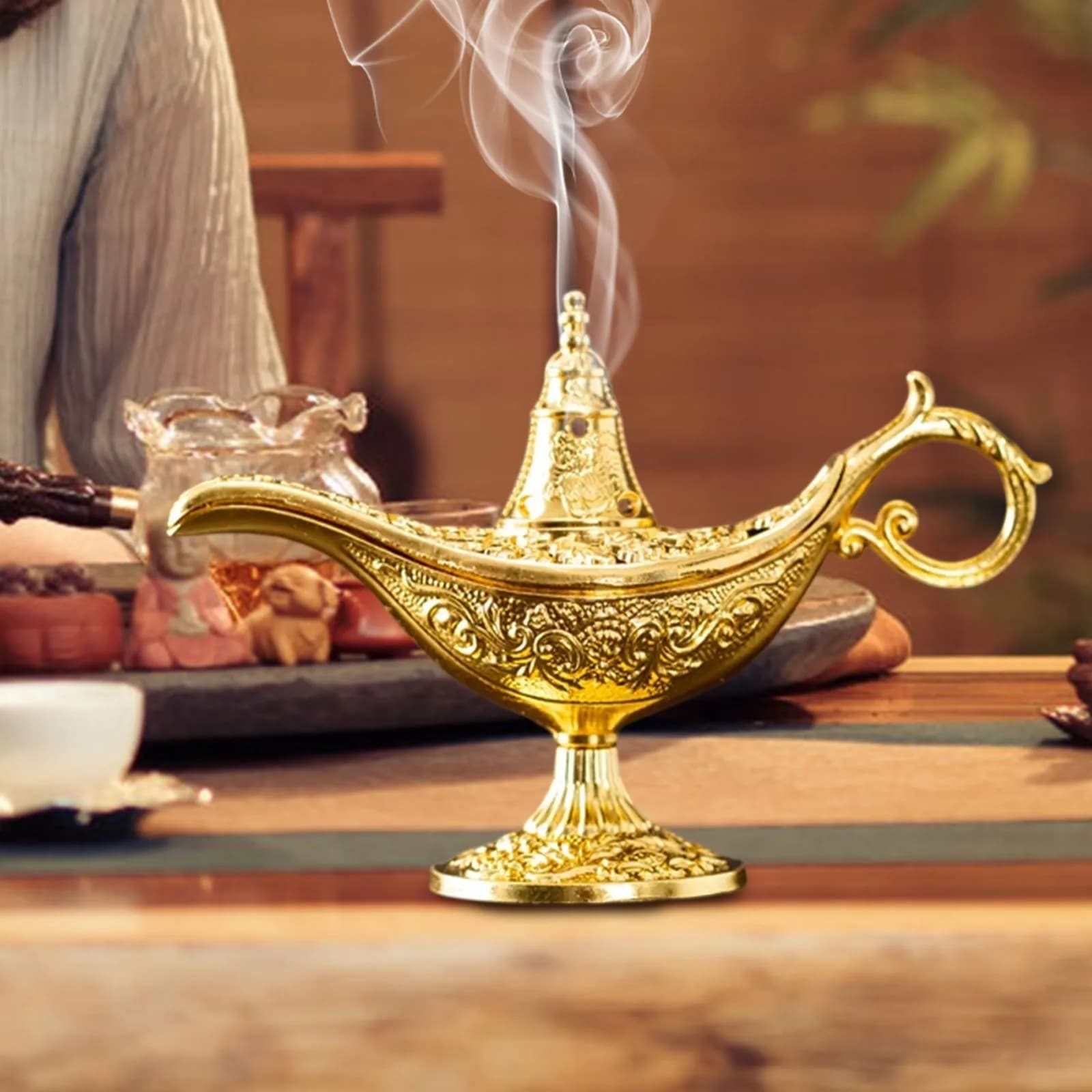 Durevole stile antico bruciatore di incenso aria PUrificazione metallo aroma forno regali che desiderano lampada decorazioni per la casa