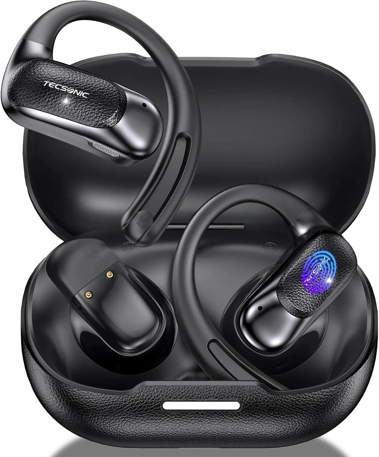 Auricolari Traduttori AI con Traduzione Vocale Bidirezionale in Tempo Reale, 164 Lingue, Senza Abbonamento, 60 Ore di Autonomia, Chiamate ENC, Bluetooth 5.4