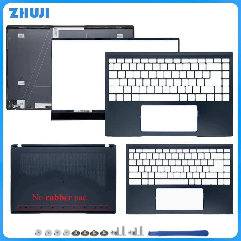 Copertura di ricambio per Prestige 14 MS-14C1 MS-14C2 MS-14C4 P14 LCD Cover posteriore/Lunetta anteriore/Palmrest/Custodia inferiore/Cerniere Blu
