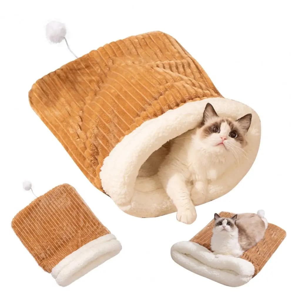 Cuisine for cats Spacious cat's nest Cozy plush toe for cats Tunnel for kittens Puppies Hot bed for pets Hidden cave for indoor cats