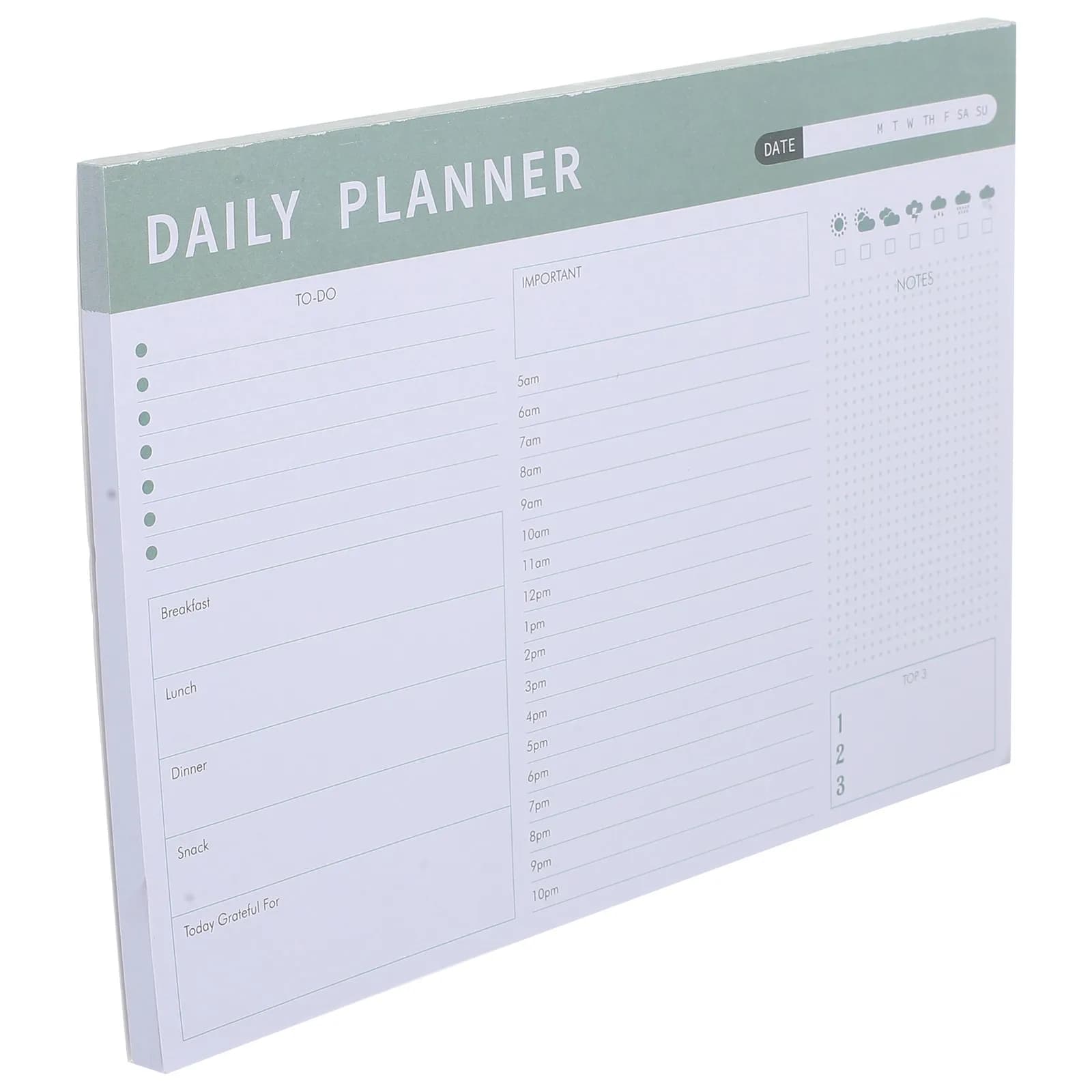 Agenda Magnetica con Fogli Staccabili, Pianificatore Domestico Portatile, Planner Giornaliero, Lista delle Cose da Fare, Blocchi per Appunti, Pianificazione per l'Ufficio
