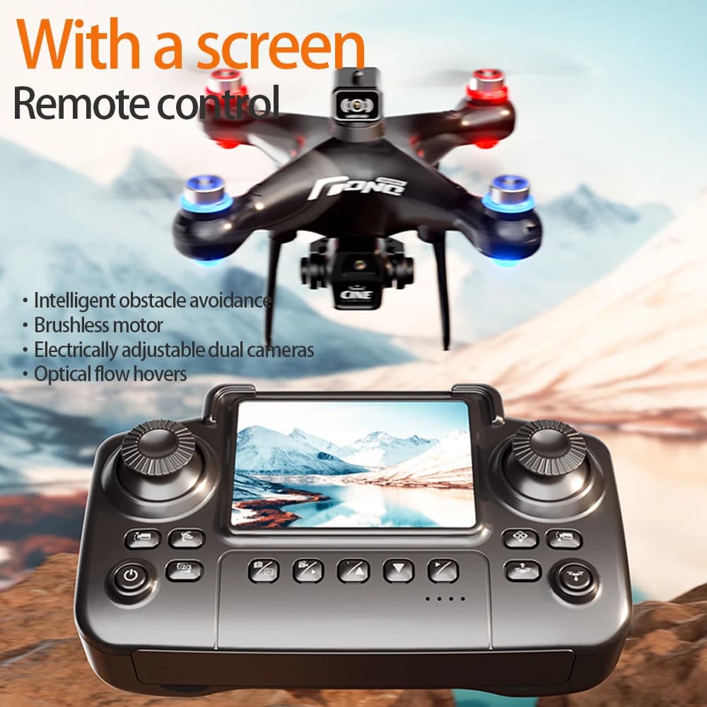 E55 Controllo dello schermo dell'aria Drone Professionale Ampio RC Dron HD 4K Fotocamera Pieghevole Elicottero Aereo Quadcopter Drone Regalo Del Capretto Giocattoli