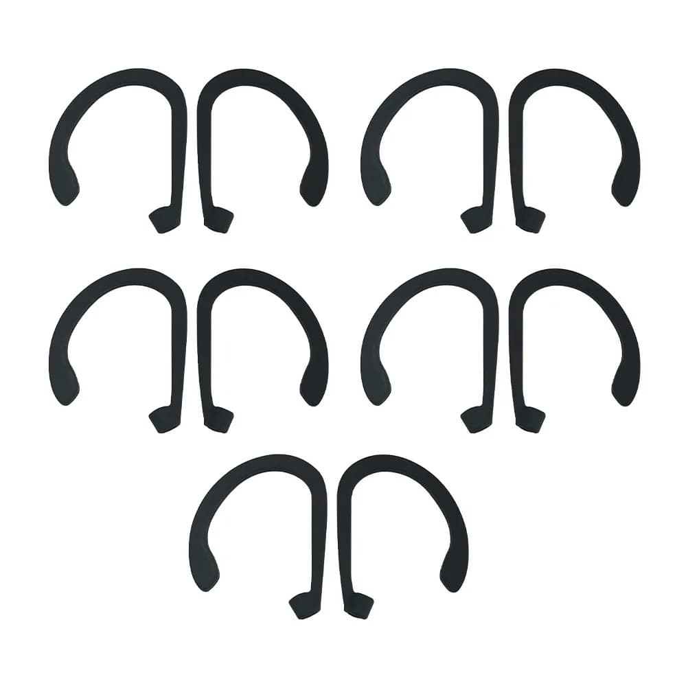 5 Paia di Ganci Auricolari in Silicone Anti-Smarrimento, Supporto per Auricolari Wireless, Custodia Protettiva per Auricolari Sportivi, Copertura per Gancio Auricolare