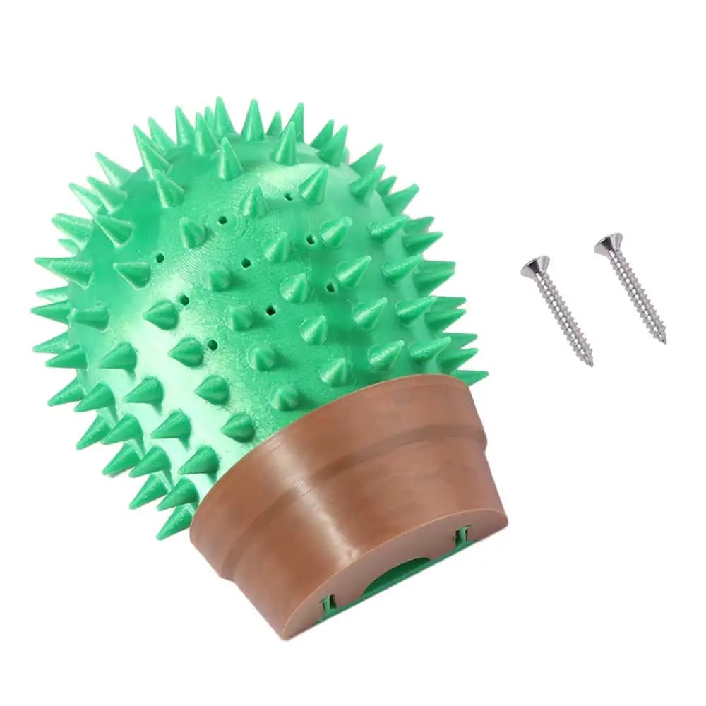 Tiragraffi per Gatti a Forma di Cactus Stampato in 3D, Resistente all'Usura, Spazzola per la Cura del Pelo a Forma di Cactus, Tiragraffi da Parete, Giocattoli per Animali Domestici
