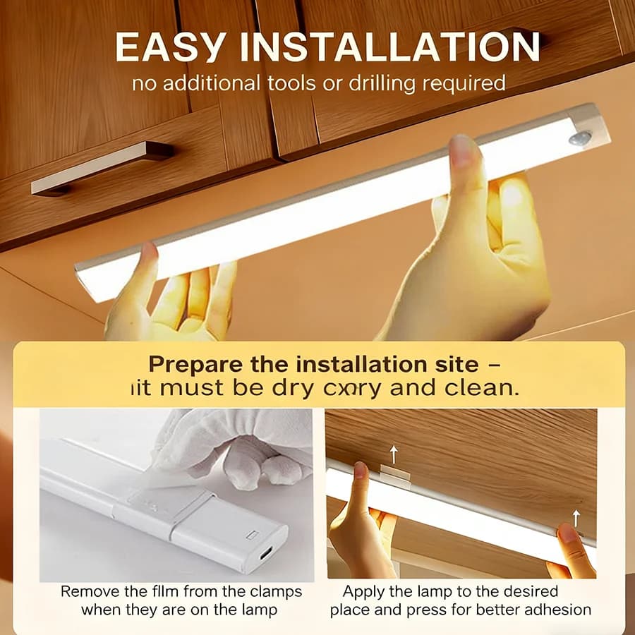 LED Wireless Motion Sensor Light Motion Sensor Night Light for Automotive sensor light Wardrobe Kitchen Stairs Cabinet Room lamp