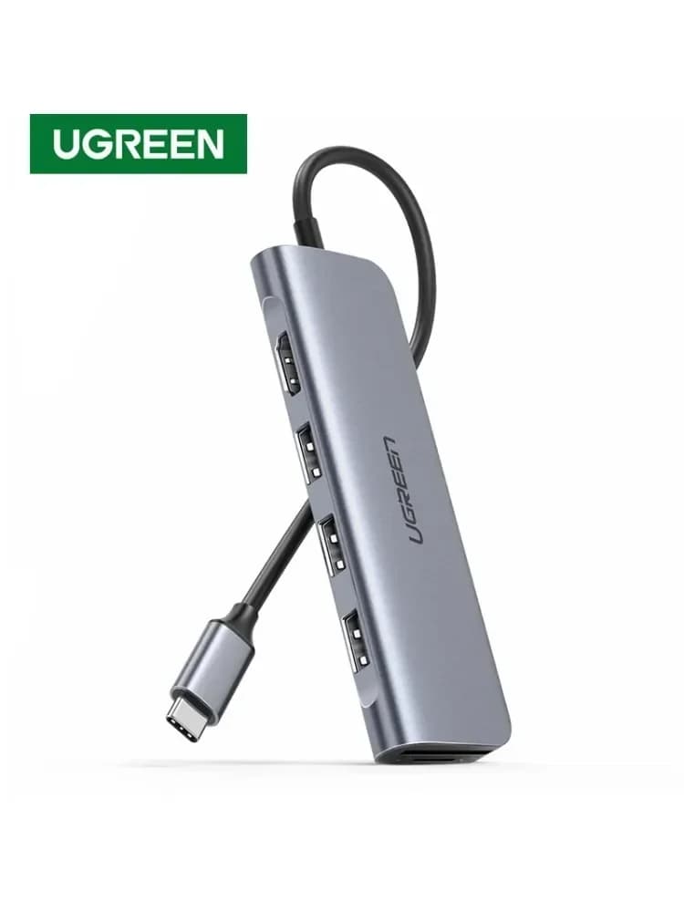 Stazione dock per lettore hub USB 3.0 portatile 6in1 Mac Type C 4K per Samsung MacBook Pro Dell Chrome Laptop USB C Docking Hub