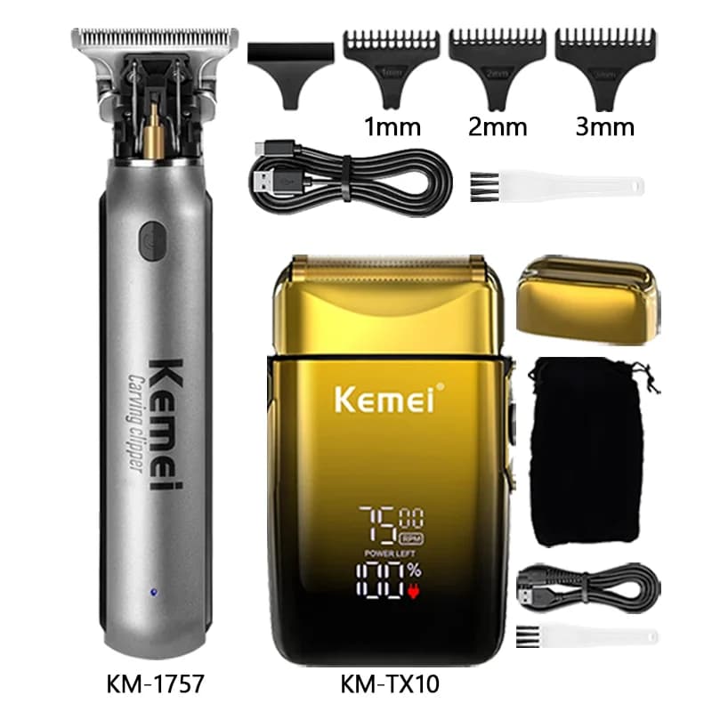 Haircut Kemei Km-2299 Km-1757 Km-TX10 Haircutting machine professional with local cooling Haircut set 0 mm