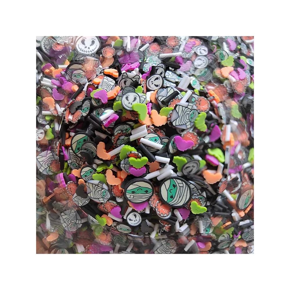 Kawaii Halloween Polymer Clay spruzza per accessori di riempimento di melma decorazione per Nail Art fai da te Scrapbooking Craft Decor