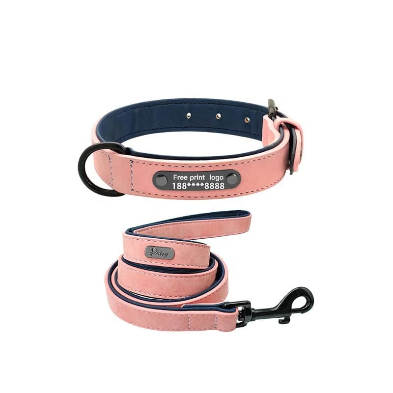 Collare per animali domestici in pelle PU con collare per cani di lusso personalizzato per addestramento di lusso di vendita calda