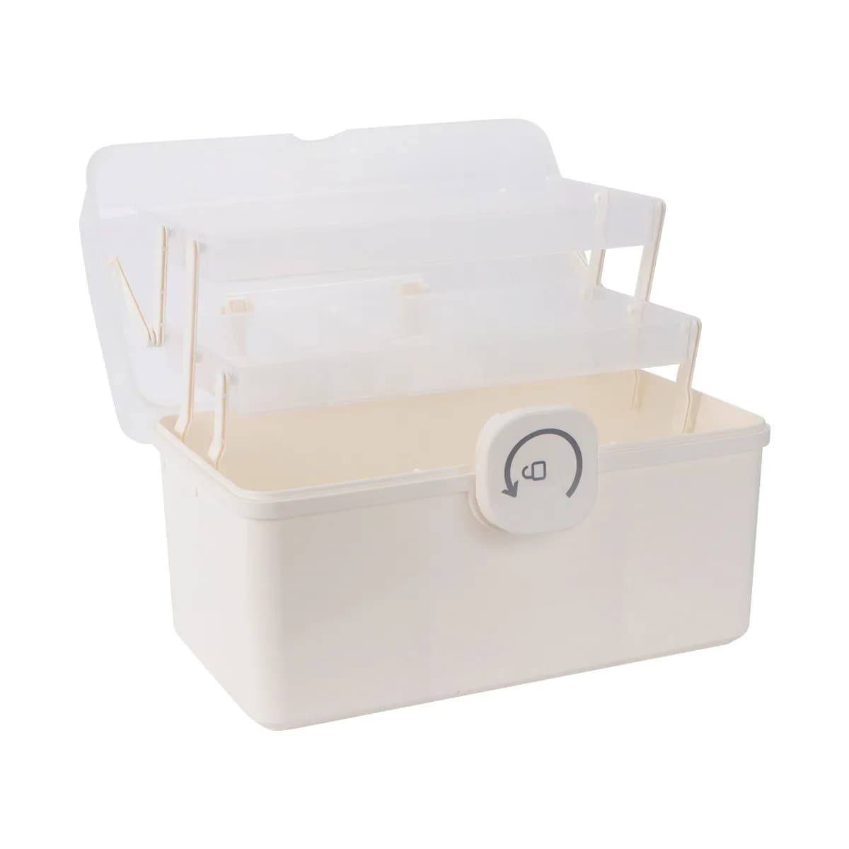Scatola per medicinali portatile in plastica di alta qualità, organizer portatile multistrato, kit di pronto soccorso per emergenze