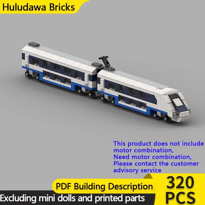 City Car Model MOC Building Bricks Railway Double Decker Train Modular Technology Children Holiday Gifts Assemble Toys Suit