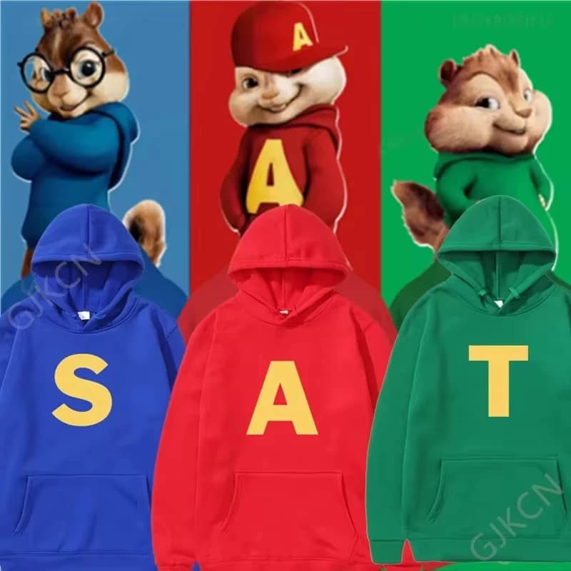 Hoodie Year of the Rat, pack of 2, unisex, elegant, comfortable, wide fit, perfect for the best friends.