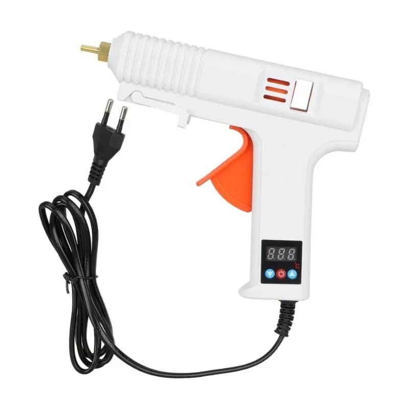 TKOH-Industrial Repair Heating Glue Tool 120W Digital Display Adjustable Temperature Hot Melt Glue Gun EU Plug DIY Crafts