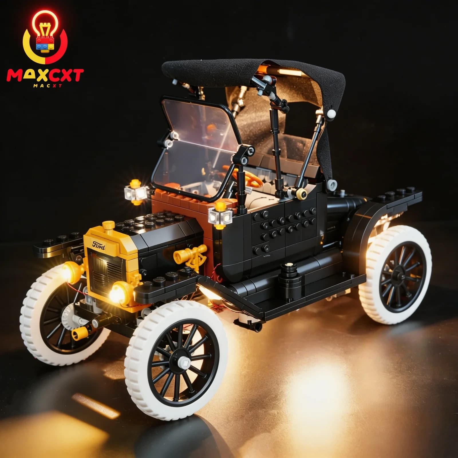 MAXCXT LED Light Set For LEGO 11376 Ford Model T Car DIY Decorative Lamp （Not Include Building Blocks ）