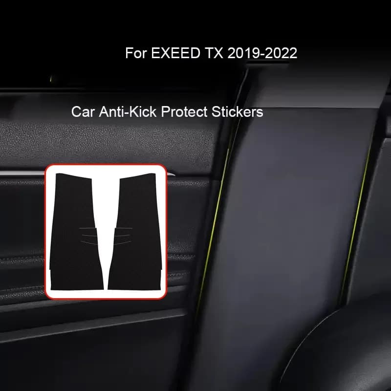Auto B Pilastro Anti-Sporco Soglia Della Porta Anti-Calcio Proteggere Pad Per EXEED TX 2019-2022 Tronco Resistente Ai Graffi Accessorio Esterno