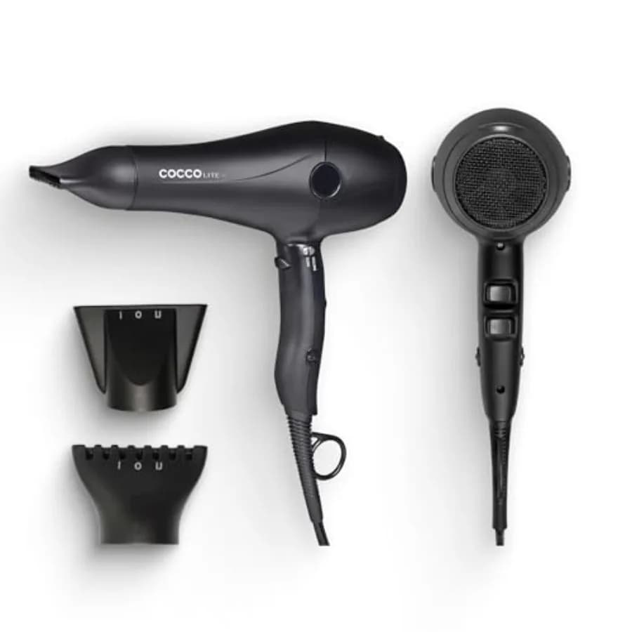 Lite Pro XL Hair Dryer for professional use, ultra lightweight black ceramic and ionic intel system for fast drying and frizz c