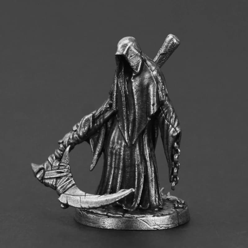 The Falce Reaper Death Soldier Action Figures Decorazioni in metallo Gioco da tavolo Giocattoli Pezzi degli scacchi Decorazione Accessori in miniatura per desktop