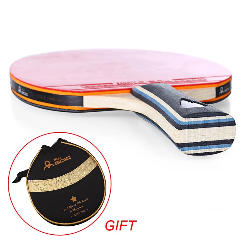 Professional Quality Table Tennis Racket Strong 7 Ply Wood Construction Arc Attack Design Suitable For All-Round Play