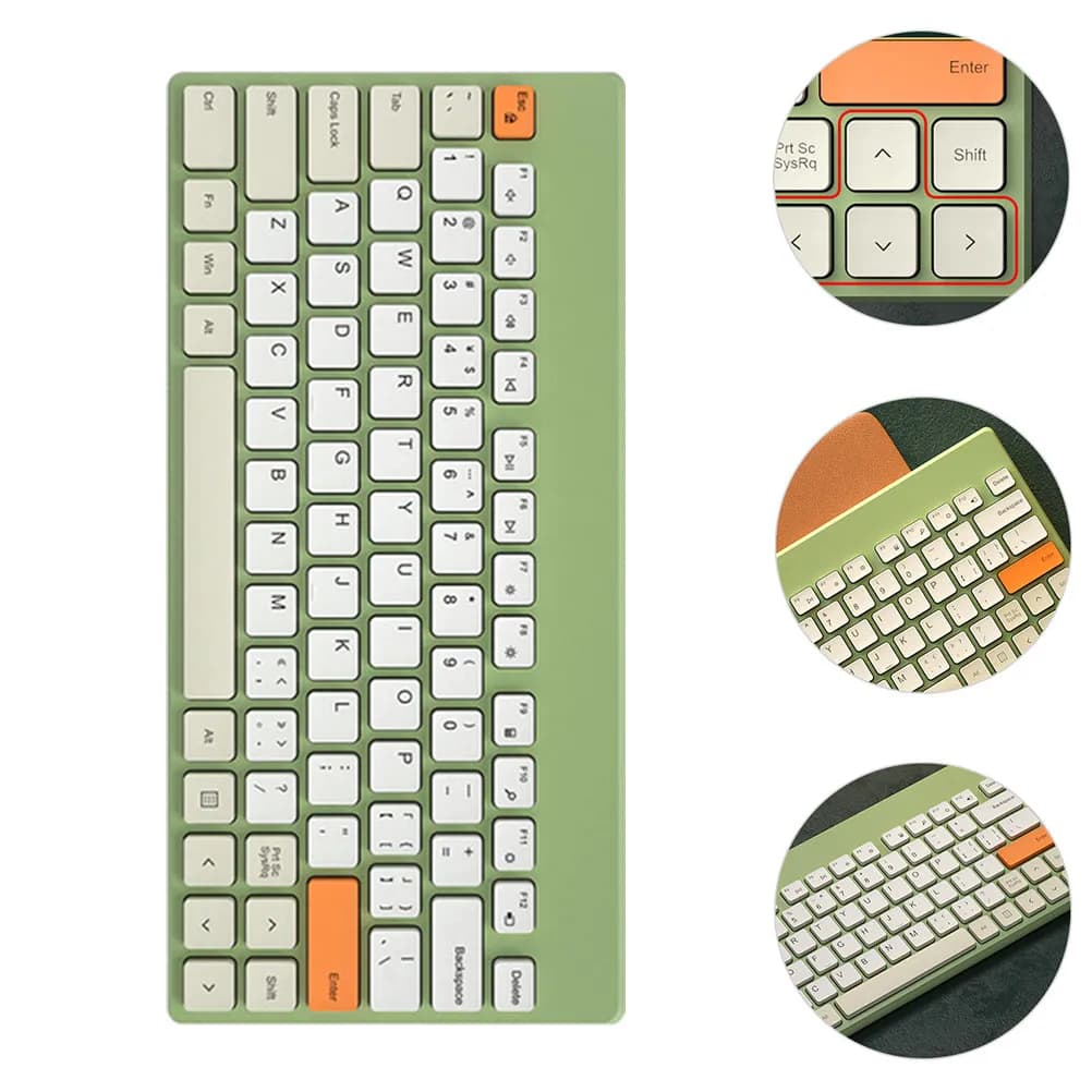 Tastiera Meccanica Cablata a 79 Tasti, Sottile e Leggera, Portatile per Lavoro e Gaming, Layout Confortevole, Design Elegante