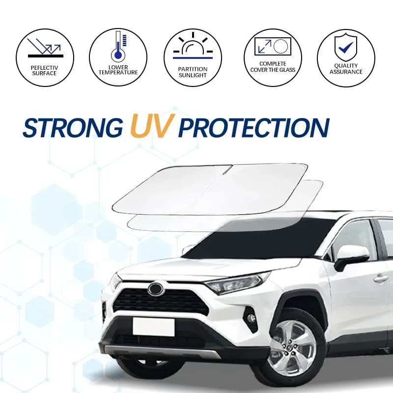 Windshield Sun Shade Sunshade Sun Visor Protector Foldable Blocks UV Rays Keep Your Car Cooler