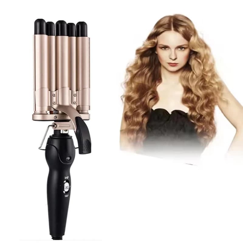 Hair Folder Iron Hair Clips Ceramic Folders Wavers Bigodino Bacchetta Quick Heating five 5 barrels Tools for waving hair for all hair types
