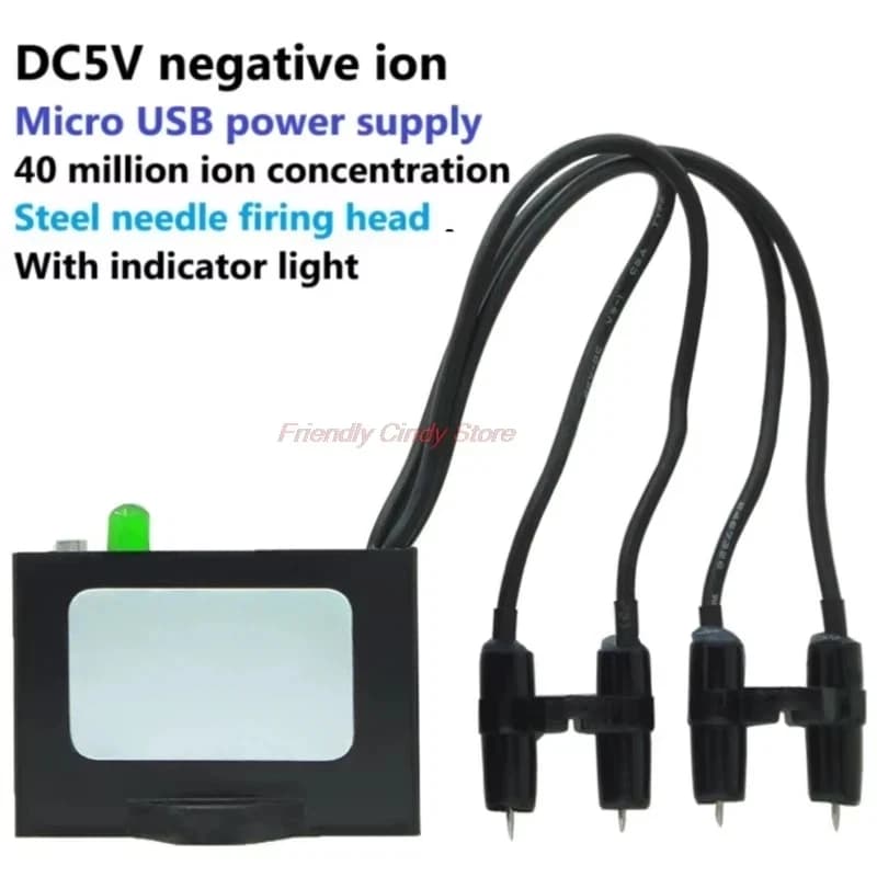 1PCS Negative Ion Generator Usb DC5V MicroUSB Negative Ion Small Particle Size Plasma Module Air Purifier
