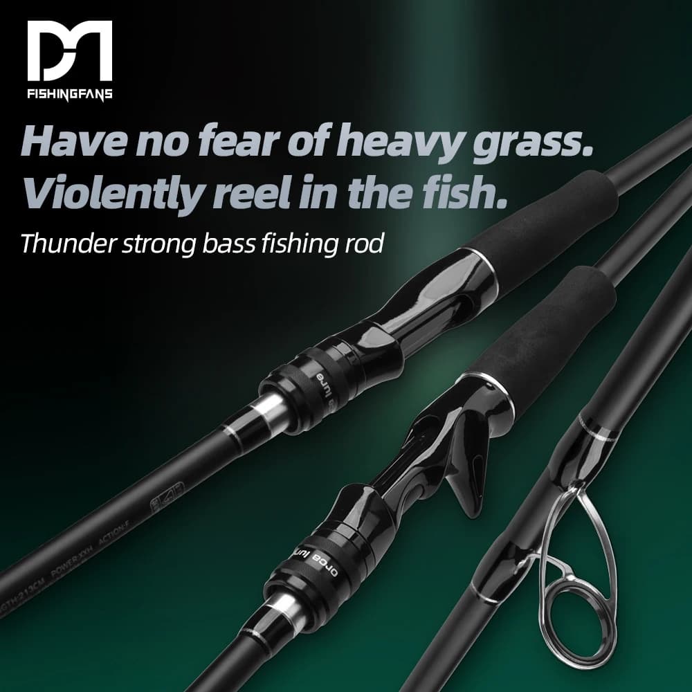 2.1m 2.28m 2.4m 2.7m XXH Azione rapida 30LB 2 sezioni Canna da pesca Canna da spinning in carbonio per grandi giochi