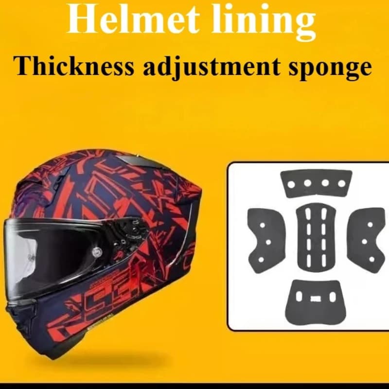 Per SHOEI X15 Fodera per casco Cuscinetto in spugna per regolazione installazione non distruttiva, accessori per casco moto