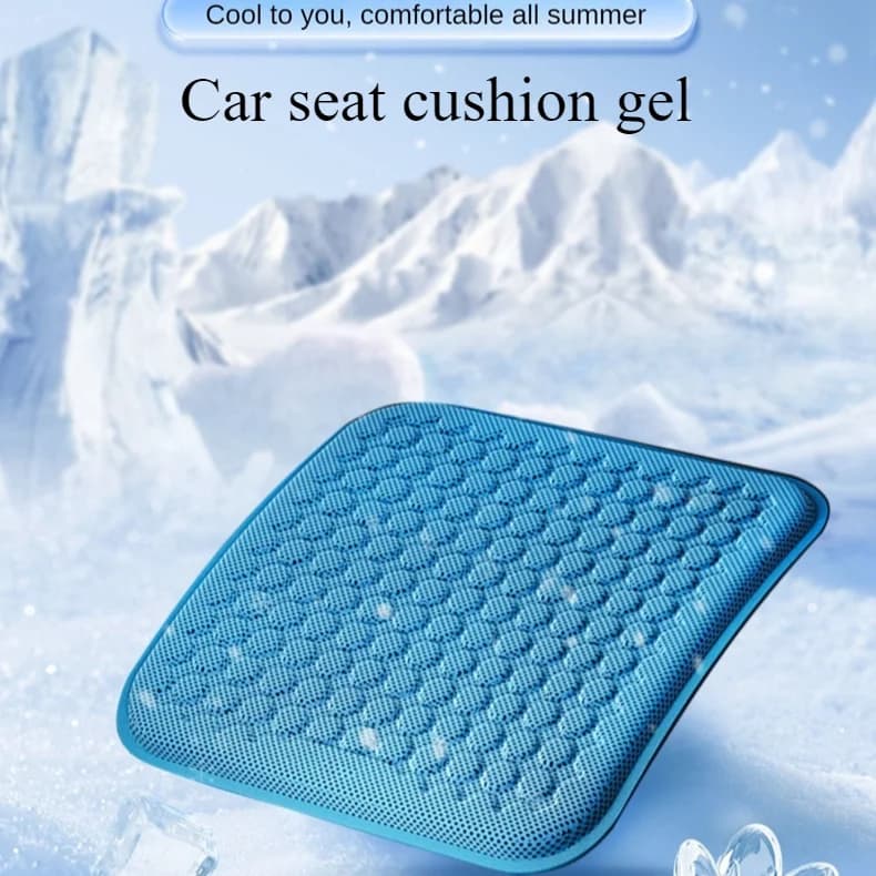 Cuscino del sedile di raffreddamento in Gel estivo per auto a nido d'ape fresco e traspirante in seta di ghiaccio fresco cuscino per sedia da ufficio per auto accessori per auto