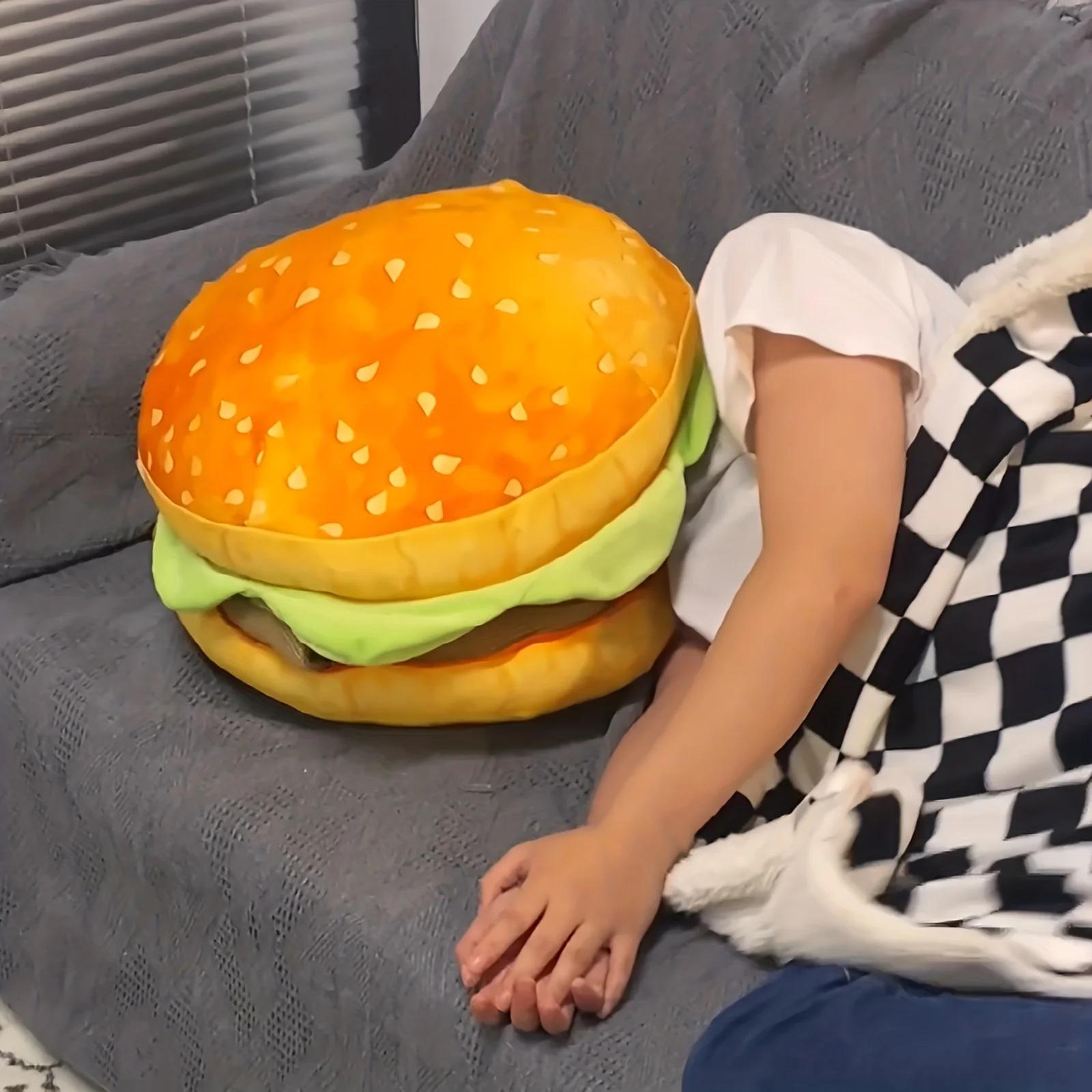 Cuscino per cuscino per Hamburger realistico-Fun Prank Gift cuscino per sedia da ufficio cuscino per Cheeseburger cuscino per cuscino per Hamburger regalo per bambini