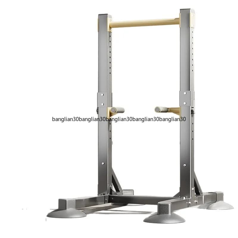 Parallel ground bar for traction and stretching, for home fitness and indoor adult training