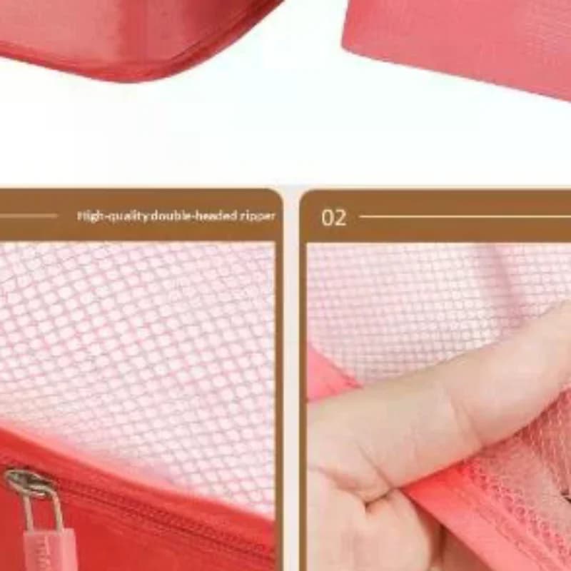 6Pcs Clothes Luggage Travel Blanket Shoes Organizers Bag Suitcase Pouch Packing Cubes Travel Bag Organizer