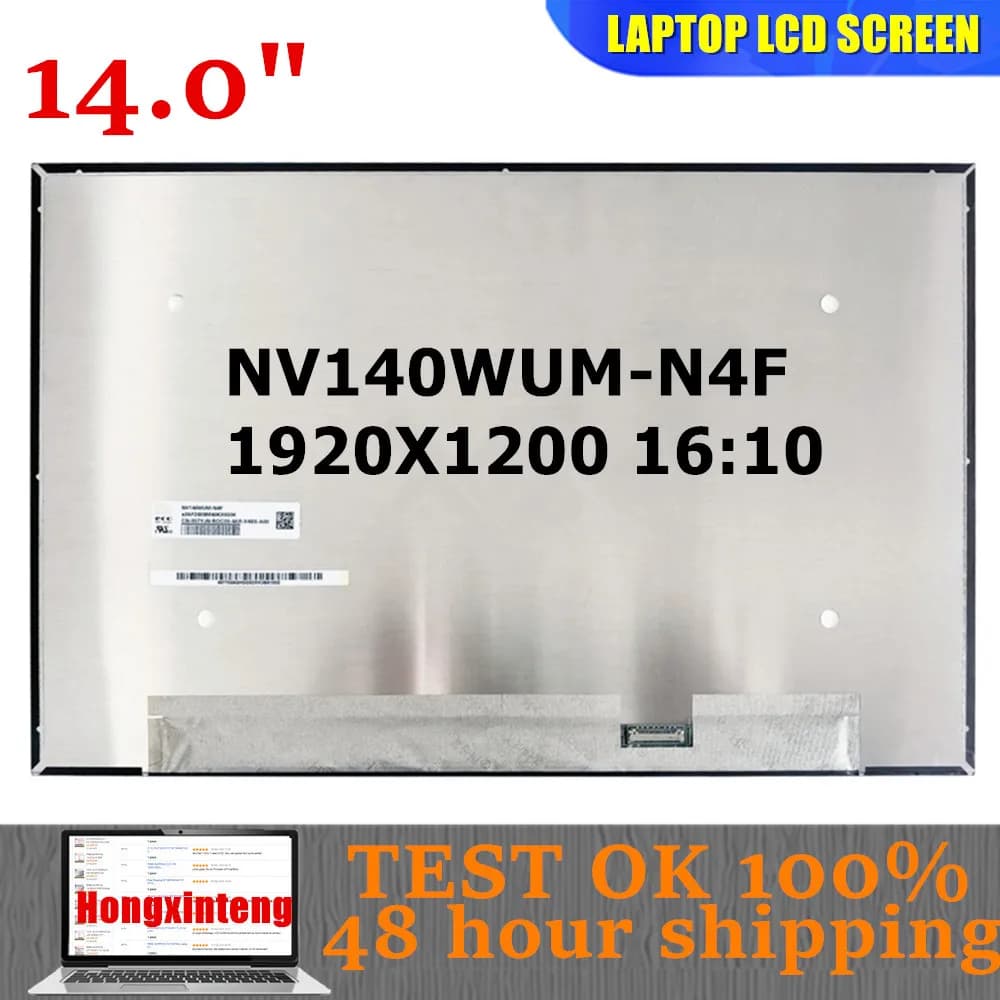 NV140WUM-N4F NV140WUM N4F Original NEW 14.0INCH 1920X1200 SMALL 30PINS 16:10 IPS LAPTOP SCREEN Display Panel Matrix