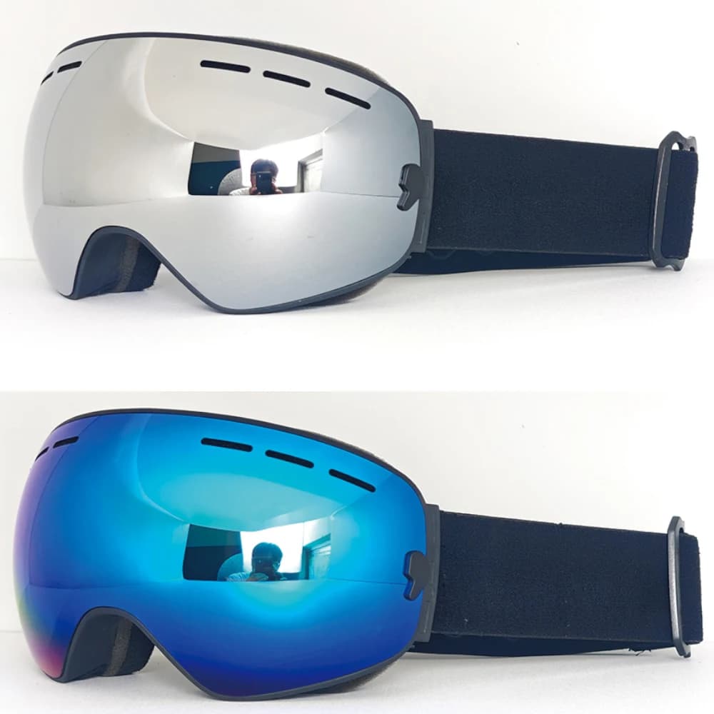 Occhiali da sci antipolvere traspiranti per adulti Lenti ad alta definizione, attrezzatura unisex antivento e antisabbia per sci invernale Snowboard