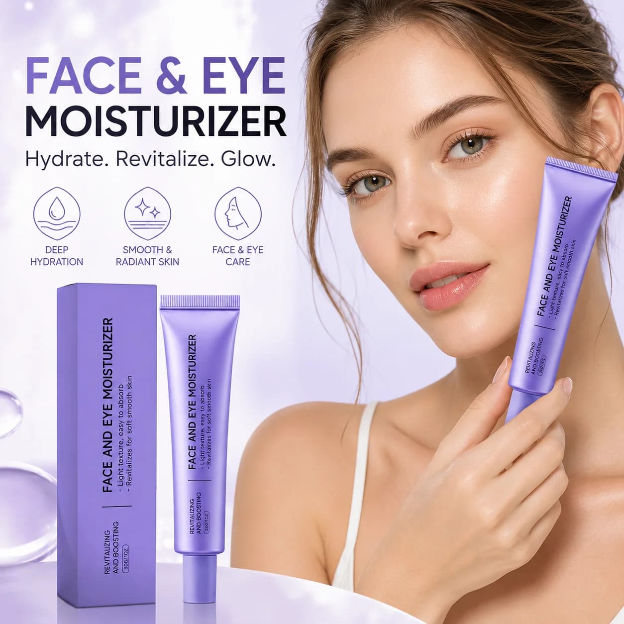 NAD+ Serum Booster Shot Cream With Niacinamide & Resveratrol Hydrating Skin Repair Skin Barrier Anti Wrinkles Face Moisturizer