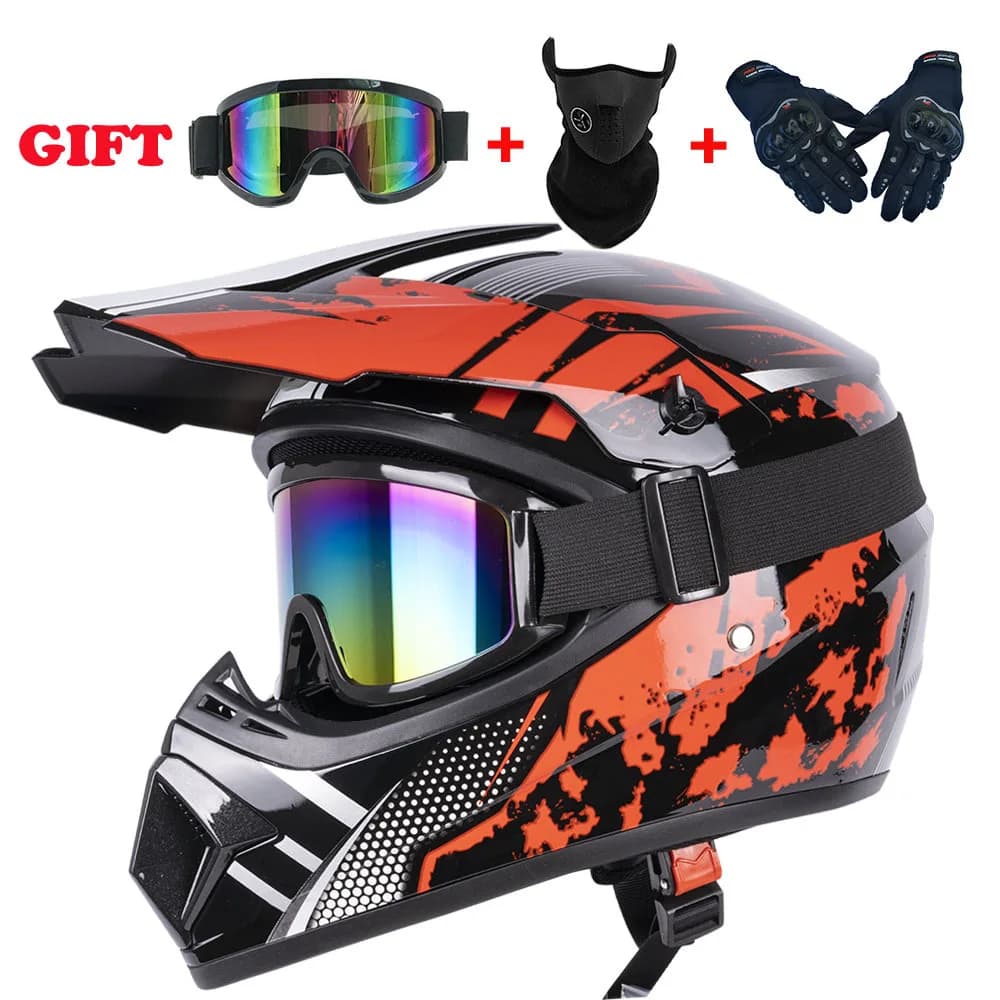 Ride Safe: Youth Kids Off-Road Motorcycle Helmet Dirt Bike Downhill ATV DH Cross Go-kart DOT Capacete