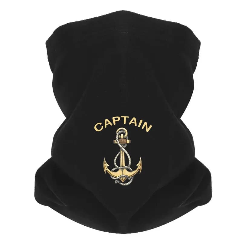 Corda di ancoraggio capitano emblema nautico marino Uomo Sciarpa antivento Maschera Ghetta per il collo Cappello Berretto da donna Copricapo Outdoor Mantieni caldo l'inverno