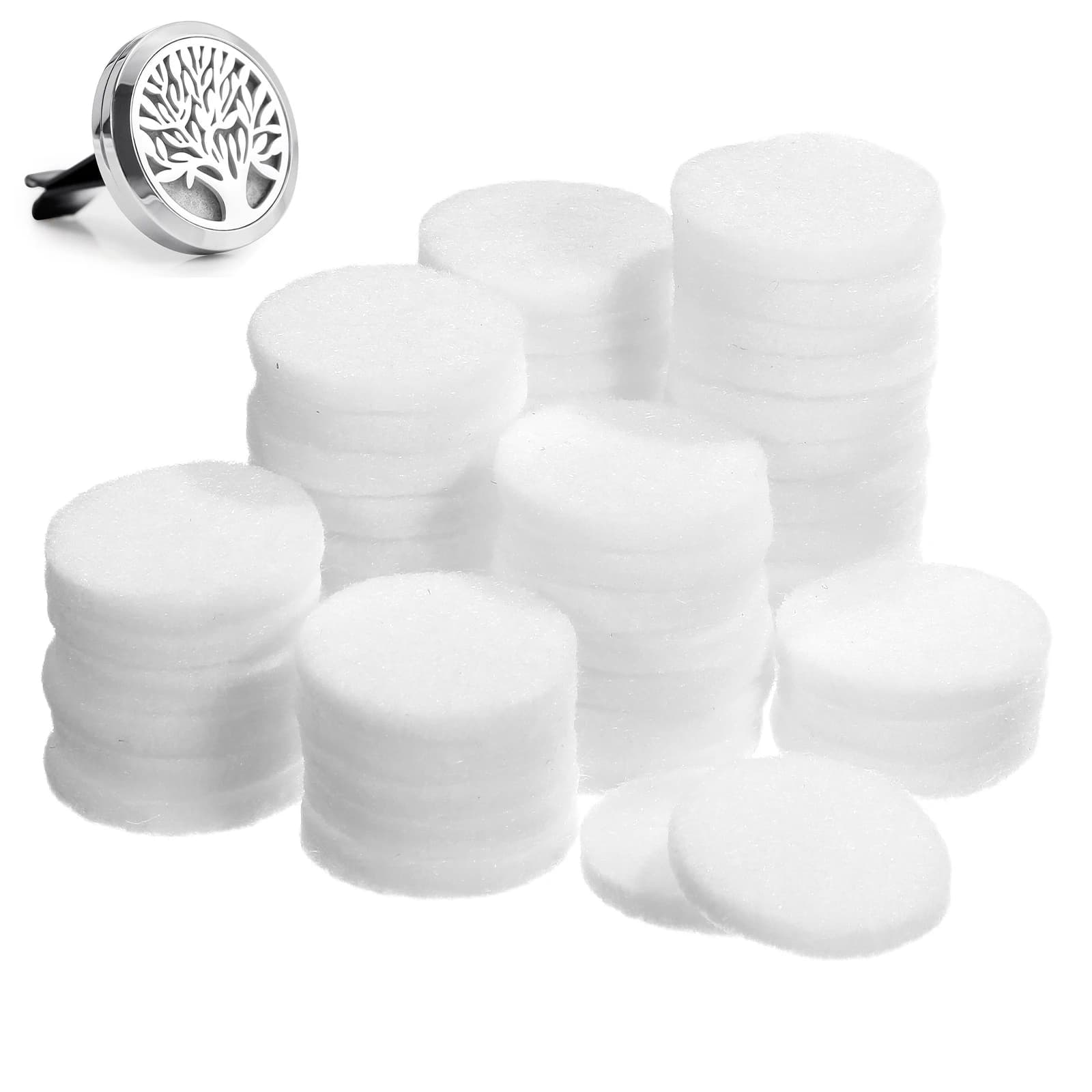 50 pcs scent diffuser cotton floppy necklace essential oils pendant aroma spare parts deodorant for interior accessories