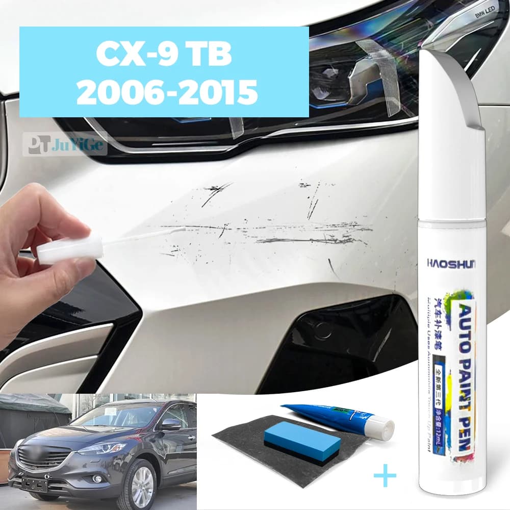 Per Mazda CX-9 CX9 TB 2006-2015 2007 2014 2013 2012 2011 Vernice per auto Penna Cura della vernice Riparazione graffi Pittura a cera Rimozione graffi