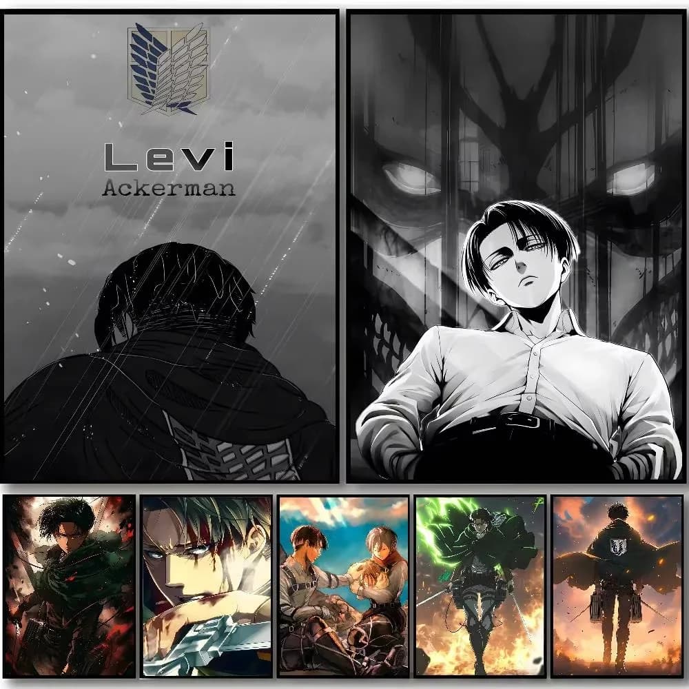 Frameless 5D Diamond Painting Attack On Titan Levi Ackerman Anime Full Drill Handmade Home Wall Decoration Art Picture Poster