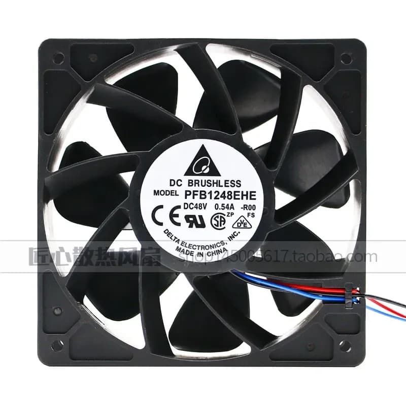 Delta PFB1248EHE-R00 12038 48V 0.54A 3-wire Stop Alarm Inverter Fan for Delta