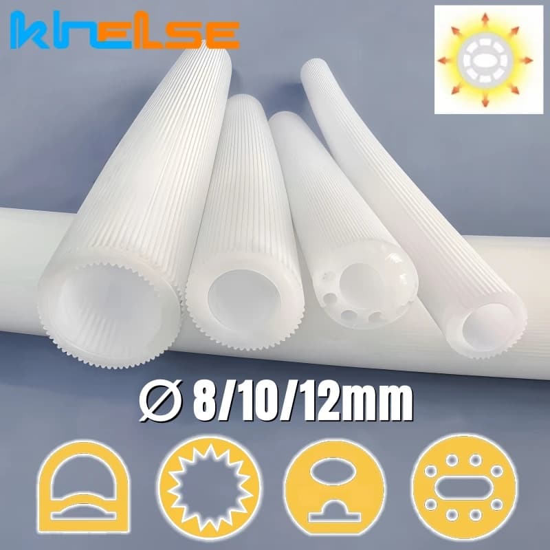 Dia8/10mm Rotondo LED Neon Strip Light Tubo flessibile in silicone Diffusore Canale DC12V Armadio guardaroba Strisce al neon impermeabili