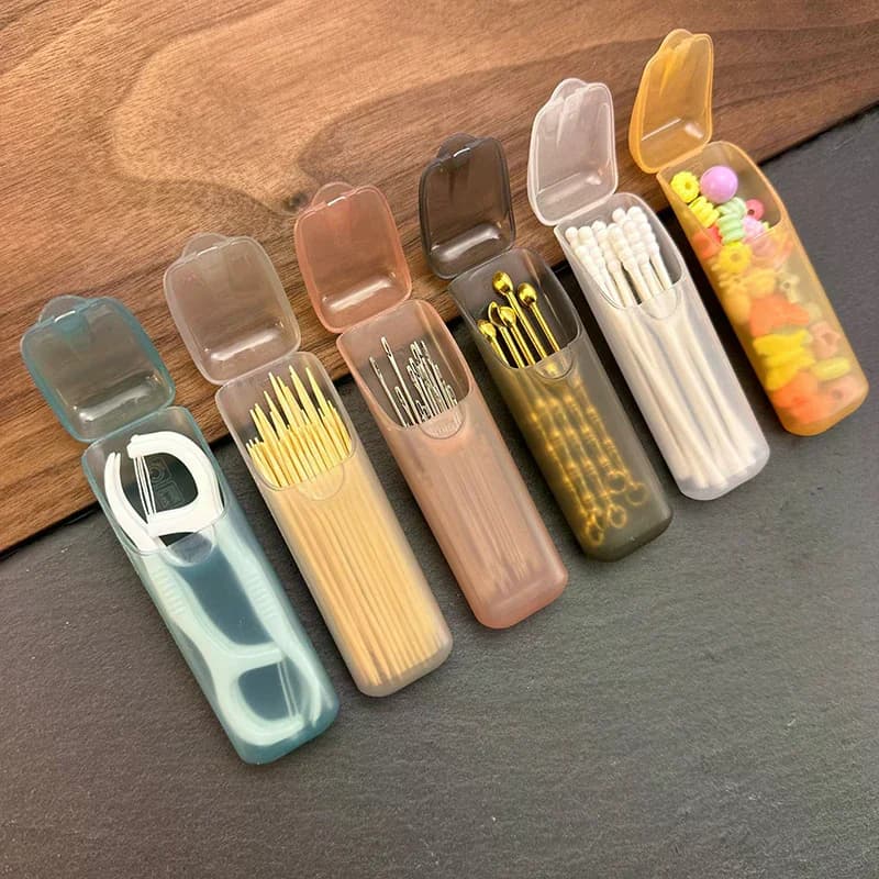 Mini box holders for toothpick toothpick holder with lid Kitchen Dining table Hotel restaurant Portable toothpick case small