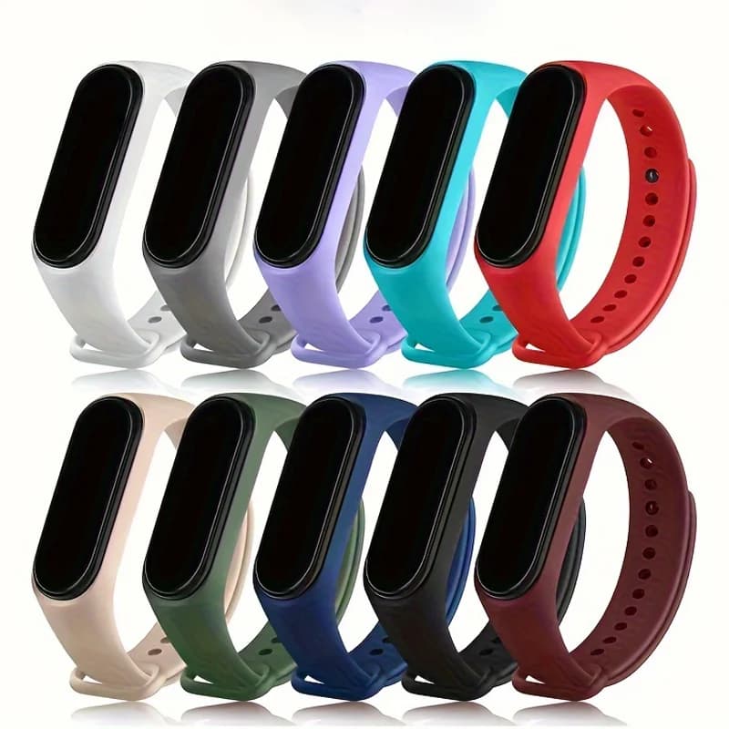 Cinturini per Xiaomi Mi Band 7 braccialetto da polso in silicone Miband 5 6 NFC Sostituzione pulsera Sport correa mi band 7 6 3 4 5 cinturino
