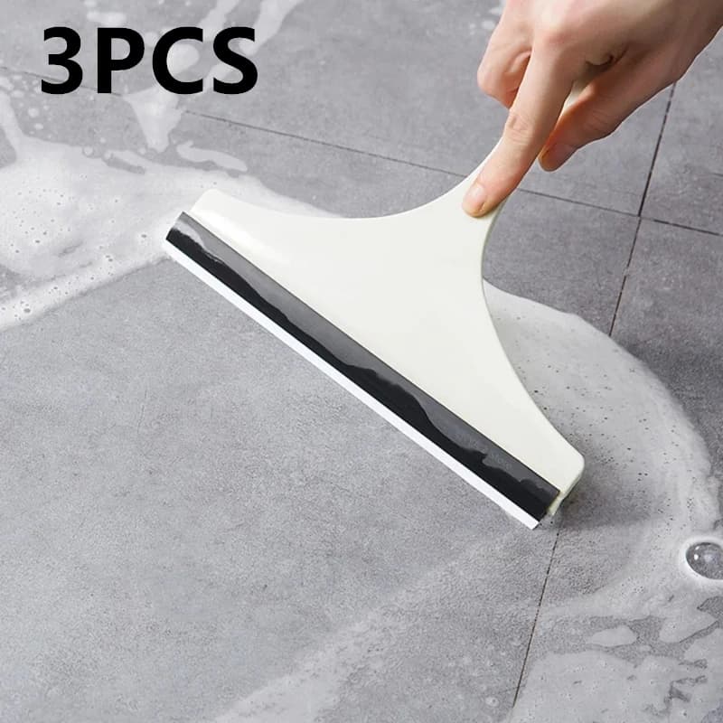 Raschietto per pulire i vetri con piastra per tergicristallo in silicone, raschietto per la pulizia del parabrezza dell'auto, per la finestra del parabrezza dell'auto, bagno, cucina