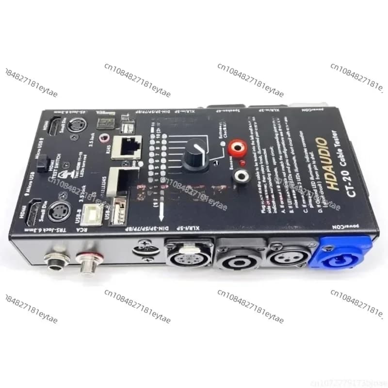 Tester di linea multifunzione CT-20, tester per cavi audio, tester per cavi XLR, tester per cavi HDMI, supporta il test di 20 tipi